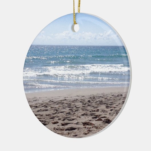 Tag am Strand Keramikornament (Links)