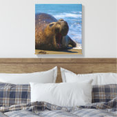 Tag am Strand Leinwanddruck (Insitu (Schlafzimmer))