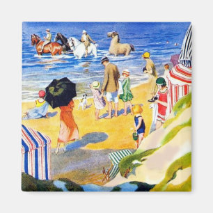 Tag am Strand Magnet