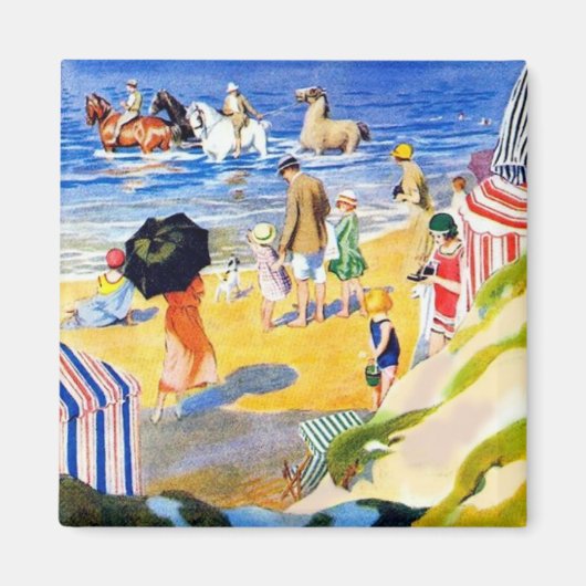 Tag am Strand Magnet (Vorne)