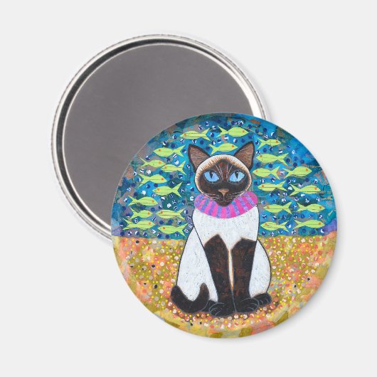 Tag am Strand Magnet (Vorderseite/Rückseite)