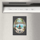 Tag am Strand Magnet (In Situ (Geschirrspüler))