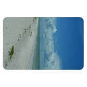 Tag am Strand mit tropischem Wasser Magnet (Horizontal)
