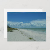 Tag am Strand mit tropischem Wasser Postkarte (Vorne/Hinten)