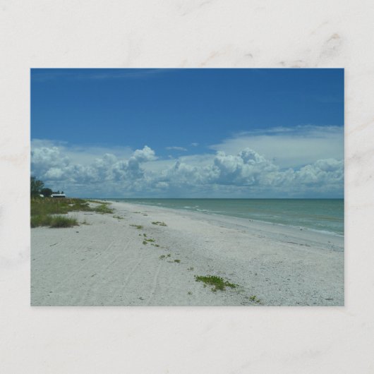 Tag am Strand mit tropischem Wasser Postkarte (Vorderseite)