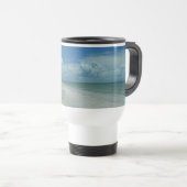 Tag am Strand mit tropischem Wasser Reisebecher (VorderseiteRechts)
