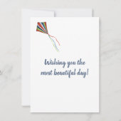 Tag am Strand Personalisiert Dankeskarte (Rückseite)