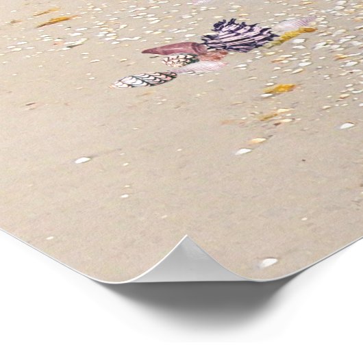 Tag am Strand Poster (Ecke)