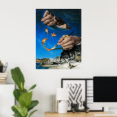 Tag am Strand Poster (Heimbüro)