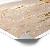 Tag am Strand Poster (Ecke)