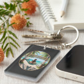 Tag am Strand Schlüsselanhänger (Vorderseite rechts)