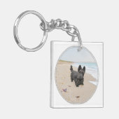 Tag am Strand Schlüsselanhänger (Vorderseite links)