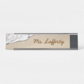 Tag am Strand Schreibtischnamensplakette (Vorderseite )