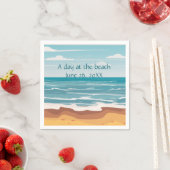 Tag am Strand Serviette (Beispiel)