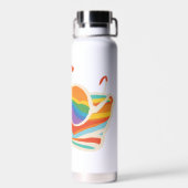 Tag am Strand Trinkflasche (Rückseite)