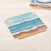 Tag am Strand Untersetzer (angewinkelt)