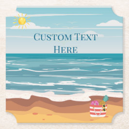 Tag am Strand Untersetzer