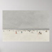 Tag am Strand. Vintag Poster (Vorne)