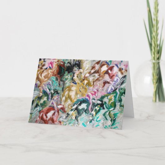 Tag an der Rennen-Gruß-Karte Karte (Vorderseite)