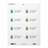 Tag/Aufkleber für das Buch (Vorne)