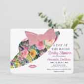 Tag bei Races Bridal Dusche Einladung (Stehend Vorderseite)