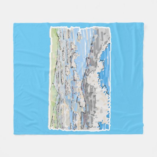 Tag bewölkt fleecedecke (Vorderseite (Horizontal))