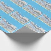 Tag bewölkt geschenkpapier (Ecke)