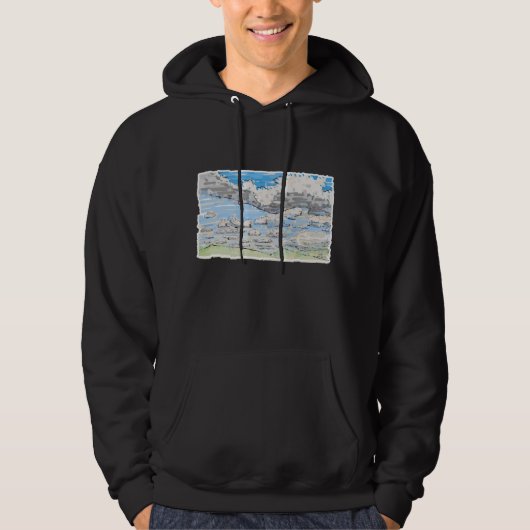 Tag bewölkt hoodie (Vorderseite)