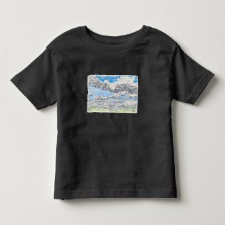 Tag bewölkt kleinkind t-shirt