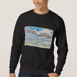 Tag bewölkt sweatshirt