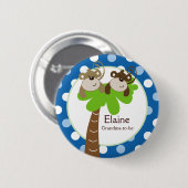 TAG "BLAUE NAMEN"-Schaltfläche "MONKETIME ZEIT" Button (Vorne & Hinten)