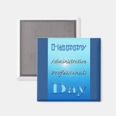 Tag blauer Verwaltungspersonal Magnet (Vorderseite/Rückseite)