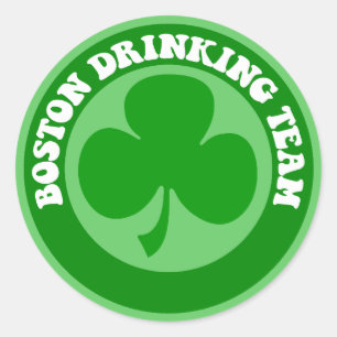 Tag Bostons St Patrick Runder Aufkleber