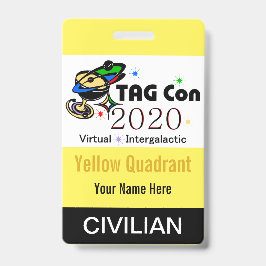 TAG Con 2020 - Gelber Quadrant - Ziviles Abzeichen Ausweis