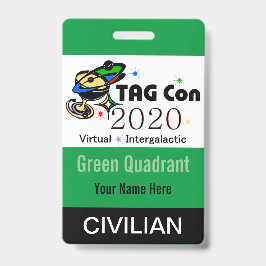 TAG Con 2020 - Green Quadrant - Civilian Abzeichen Ausweis