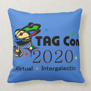 TAG Con 2020 - Virtual - Blue Quadrant Kissen