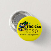 TAG Con 2020-Virtual Intergalaktic YELLOW QUADRANT Button (Vorne & Hinten)
