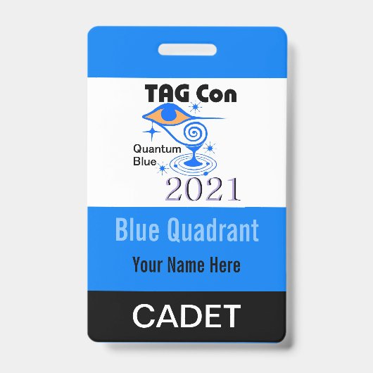 TAG Con 2021 - Blue Quadrant - Cadet Abzeichen Ausweis (Vorderseite)