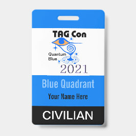 TAG Con 2021 - Blue Quadrant - Ziviles Abzeichen Ausweis