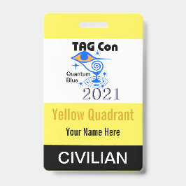 TAG Con 2021 - Gelber Quadrant - Ziviles Abzeichen Ausweis