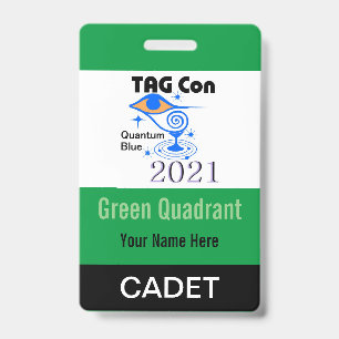 TAG Con 2021 - Grüner Quadrant - Kadetten-Abzeiche Ausweis