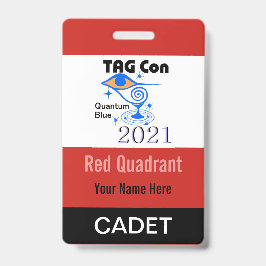 TAG Con 2021 - Roter Quadrant - Abzeichen Cadet Ausweis