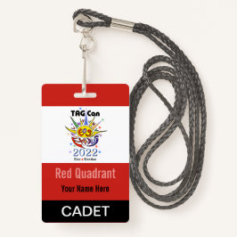 TAG Con 2022 - Roter Quadrant - Abzeichen Cadet Ausweis