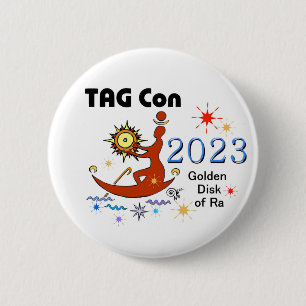 TAG Con 2023 - Goldener Ra Button-Datenträger Button