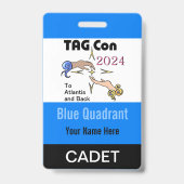 TAG Con 2024 - Blue Quadrant - Cadet Abzeichen Ausweis (Rückseite)