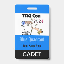 TAG Con 2024 - Blue Quadrant - Cadet Abzeichen Ausweis