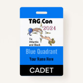 TAG Con 2024 - Blue Quadrant - Cadet Abzeichen Ausweis (Rückseite)