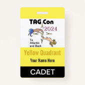 TAG Con 2024 - Gelber Quadrant - Abzeichen Cadet Ausweis (Vorderseite)
