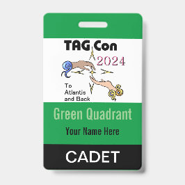 TAG Con 2024 - Green Quadrant - Cadet Abzeichen Ausweis