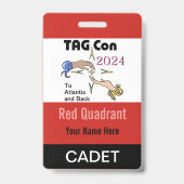 TAG Con 2024 - Red Quadrant - Cadet Abzeichen Ausweis (Rückseite)
